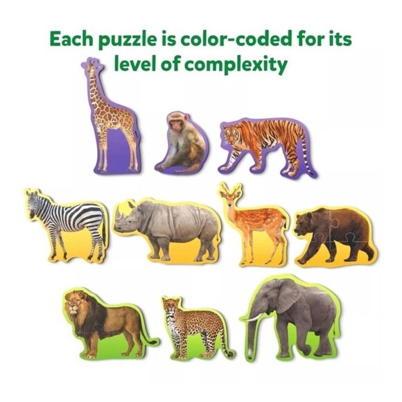 Skillmatics Step by Step Puzzle - 40 Piece Wild Animal Jigsaw Puzzle NIB Kidcore - Picture 4 of 8